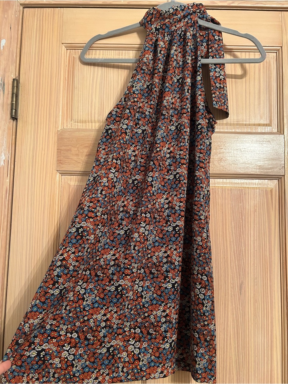 Zara Floral Halter Mini Dress